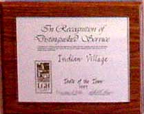 Indian Village restaurant award